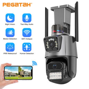 4MP Dış Mekan Çift Lensli CCTV Kamera WiFi Kamera İnsan Hareket Takibi PTZ 4mp Çift Lens Bağlantılı Ağ Kamerası - Product Image 3