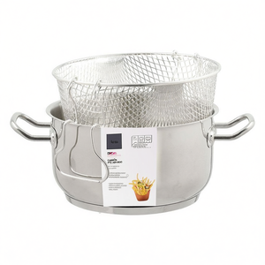 Freidora con cesta y tapa (22cm) Inox VANITOSA Cromo brillante V57588DINSL - Product Image 3