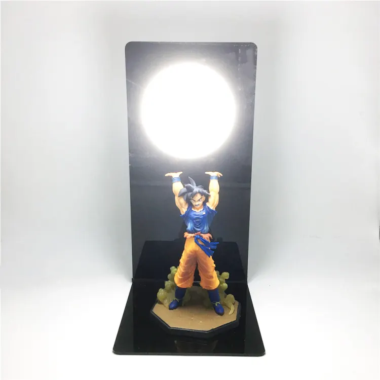 Anime Dragon Ball Z Goku Night Lights Bom Action Standbeeld Lamp Speelgoed Kamehameha Explosie Scène Craft Bal Lamp Lamp