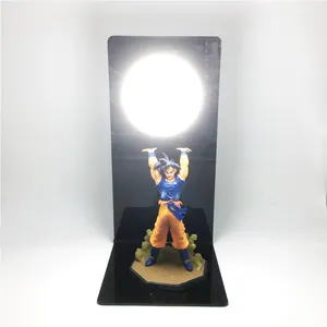 Anime Dragon Ball Z Goku Lampu Malam Bom Mainan Patung Aksi Kamehameha Ledakan Adegan Kerajinan Bola Lampu Bohlam Lampu