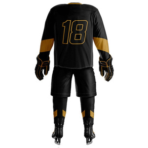 Uniforme de Hockey sobre Hielo Personalizado al por Mayor a Precio Económico, Nuevo Diseño de Alta Calidad, Servicio OEM, 100% Poliéster - Product Image 4