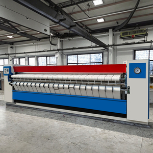Industrial Flatwork Ironer Machine With Heating for Hotel Laundry Linen and <b>Bed</b> Sheets Ironing Fully Automatic <b>Single</b> Roller - Product Image 1