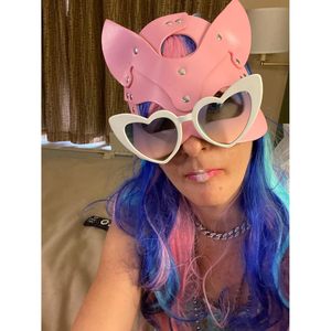 Masque de chat en cuir pour femme SINSEN, demi-masque pour les yeux, accessoire de costume pour fête d'Halloween - Product Image 3