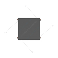 Einzelhandel Rotierende Metall material Display Leuchten Bodenbelag Acryl messer Vitrinen mit Rädern