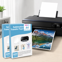 Papier de transfert thermique par sublimation de haute qualité 100 g/m² blanc format A4 pour impression personnalisée sur t-shirts et vêtements