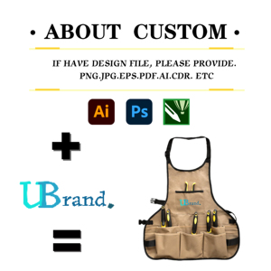 Delantal de Trabajo con Múltiples Bolsillos, Cinturón de Herramientas Profesional, Bolsa de Cintura para Jardinería y Carpintería, Ajustable e Impermeable - Product Image 2