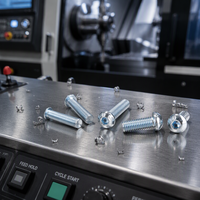 Sekrup Baut Kepala Flens Setengah Bulat Baja Tahan Karat 304 M8 Dengan Washer Inner Hex Socket Allen