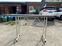 XQ TRUSS X-ST - Stand de DJ pliable en alliage d'aluminium noir, simple rangée, léger, installation rapide, design modulaire, capacité de charge de 160 kg