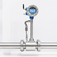 Variable Area Water Flow Meter Temperature Pressure Compensation Wafer Thread Connection Cast Iron Digital Wireless Steam Gas
