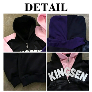 High Quality Heavyweight Boxy Printed Cropped Hoodie for Men Custom 3D for Puff Print 100% Cotton Autumn Season Jogging Pullover - Product Image 6