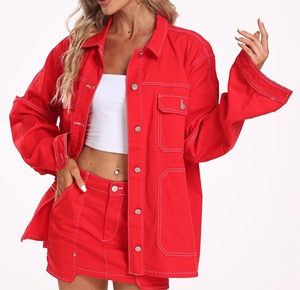 Chaquetas de exterior llamativas de nuevo diseño, chaquetas largas para mujer - Product Image 4