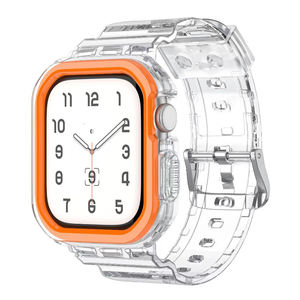 Ultra Series 10 Clear Case pour <span class=keywords><strong>Apple</strong></span> <span class=keywords><strong>Watch</strong></span> Band Strap <span class=keywords><strong>Bracelet</strong></span> 46mm 42mm Respirant <span class=keywords><strong>Transparent</strong></span> Sport <span class=keywords><strong>Watch</strong></span> Band pour Iwatch 10 - Product Image 6
