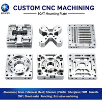 Plaque de montage EOAT sur mesure pour usinage CNC 5 axes, composants robotiques en aluminium et acier inoxydable fabriqués selon vos dessins