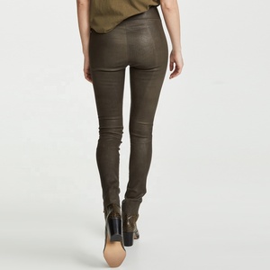 PIHA SPORTS Winter Customized Women Plus Size Mid Waist Pure Leather Eco-Friendly Wet Look Shiny Leggings <b>Pants</b> <b>UK</b> 8-26 - Product Image 6