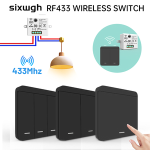 SIXWGH 433MHz domótica iluminación Control remoto interruptor inteligente Kit inteligente inalámbrico RF remoto energía eléctrica hecha PC - Product Image 2