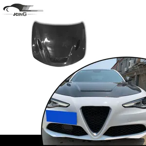 Carbon Fiber Car Hood Bonnet For Alfa Romeo Giulia 2017-2020