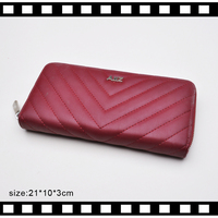 Portefeuille en cuir PU pour femmes, pochette, Simple, à fermeture éclair, longue Section, souple, styliste, tendance, bas prix, 2021