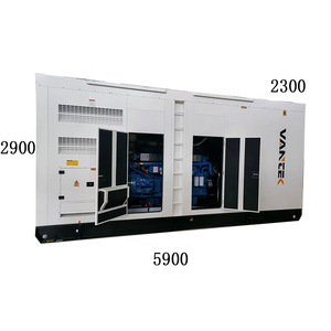 Jiangsu Wantai 880kW <b>Silent</b> Diesel <b>Generator</b> Set 5900x2900x2300mm Outdoor Use - Product Image 1