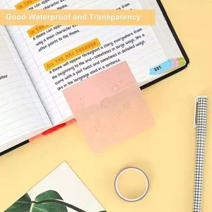 Custom Durable Self-Adhesive Sticky <b>Note</b> <b>Book</b> Set Back-to-School PET Office Finishing Stationery - Product Image 4