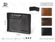 Men's Leather Wallet Art-180304 No Loose Leaf Fashionable <b>Gift</b> <b>Set</b> - Product Image 1