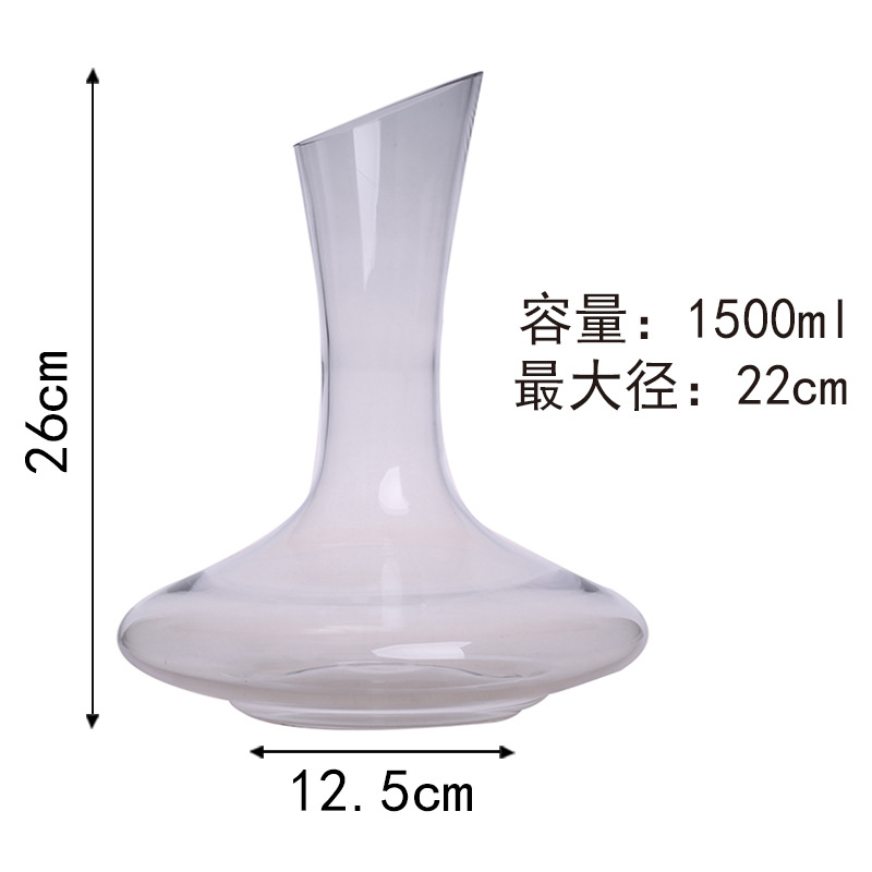 European-style lead-free crystal glass hollow red wine decanter household wine dispenser personality jug