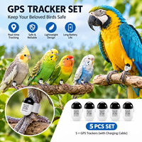 Mini traceur GPS pour oiseaux, étanche IP67, bague pour pigeon, localisateur 4G GSM GPRS LBS Bluetooth pour perroquets
