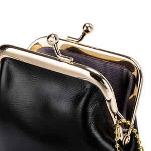 Andong <b>Leather</b> Coin <b>Purses</b> Clutch Bag for Women Genuine Cow <b>Leather</b> Ladies Vintage Hoop Wallet Small Anti Theft Pocket 2032 - Product Image 5