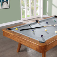 Table de billard sur mesure, artisanale, haut de gamme, en bois massif, style moderne du milieu du siècle