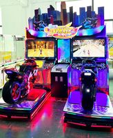 Simulateur de course moto grand format à mouvement complet pour adultes en intérieur, machine de jeu de course de super-motos pour parc d'attractions