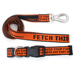 <span class=keywords><strong>Collar</strong></span> de perro mascota tejido jacquard con diseño de logotipo personalizado bordado al por mayor personalizado - Product Image 5