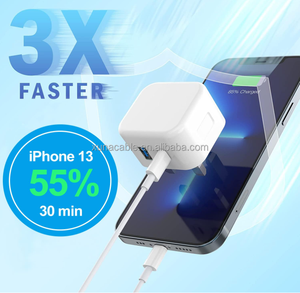 Cargador Rápido de 20W con Doble Puerto USB A+USB C para Teléfono Móvil, Enchufe EU US UK, QC3.0, Cargador Rápido USB para <span class=keywords><strong>iPhone</strong></span> 17, Samsung Galaxy S24 - Product Image 3