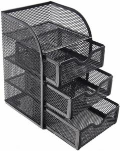 Organiseurs de bureau en métal et accessoires de rangement avec tiroir - Product Image 1