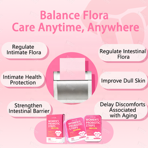 Bandes de probiotiques personnalisées pour femmes, à dissolution rapide, améliorant le métabolisme, complément alimentaire pour soutenir la santé digestive, bandes orales - Product Image 4