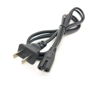 유럽 표준 2 플러그 L 타입 8 자 테일 AC 전원 코드 2*0.75 사각 플랫 케이블 전원 케이블 모든 구리 전원 플러그 케이블 - Product Image 1