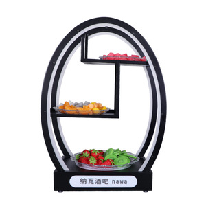Live House LED Rotating Fruit Platter Tiered Illuminated Serving Tray For <b>Bars</b> KTVs <b>Snacks</b> - Product Image 4
