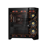 KINPOWER OEM ODM Boîtier PC d'usine Boîtier Cpu Cabinet Châssis d'affichage de bureau Mallettes d'ordinateur MATX Mallette de jeu