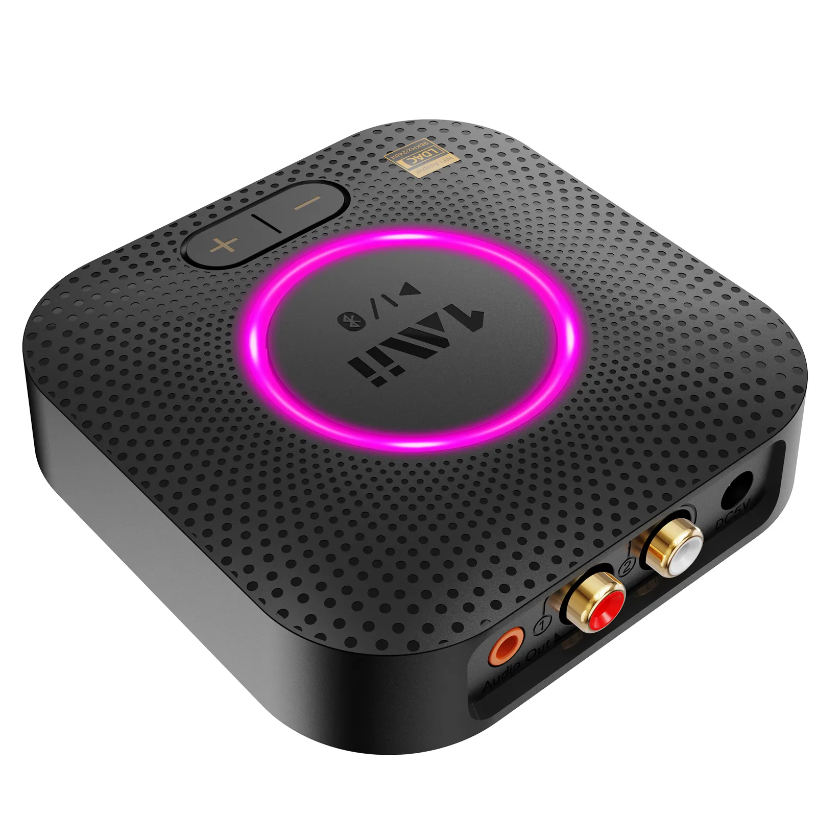 1Mii Wireless Receiver Audio Set mit großer Reichweite, Bluetooth Receiver TV, Bluetooth Adapter für Stereo Receiver 3,5mm Buchse