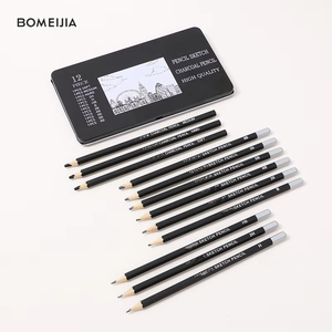 Set di 12 Matite da <span class=keywords><strong>Disegno</strong></span> H 8B in Grafite con Mina Nera, Confezione in Scatola di Legno per <span class=keywords><strong>Disegno</strong></span> <span class=keywords><strong>e</strong></span> Ombreggiatura - Product Image 1