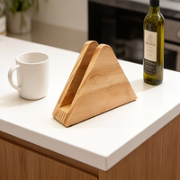 Porte-serviettes en bois vintage pour table à manger, cuisine, restaurant, style antique, organisateur de serviettes, matériau durable et écologique