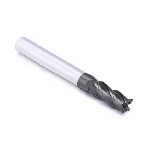 DOHRE HRC55 4 Flutes Solid Carbide CNC Freze Metal Unequal Helix Square End Mill Cutter For Steel