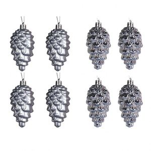 Wholesale Glass-blown <b>Pinecone</b> Shaped Christmas Glass Hanging Ornaments for Christmas Holiday - Product Image 4