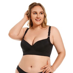 Reggiseno Plus-Size da Donna Disponibile, Superficie Liscia con Ferretto, Regolabile, Push-Up, Supporto e Sollevamento - Product Image 4