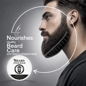 Complete <b>Beard</b> <b>Care</b> Kit Men's <b>Beard</b> Grooming Set <b>Beard</b> Wash Balm Oil Gift Box Private Label - Product Image 4