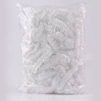 Bonnets de douche jetables imperméables transparents pour les voyages, l'hôtellerie, bonnets de douche en plastique jetables à prix avantageux