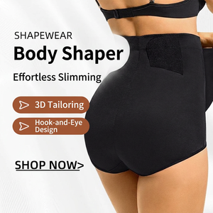 Shorts gainants taille haute pour <span class=keywords><strong>femme</strong></span> avec fermeture auto-agrippante latérale, taille ajustable, amincissants, grande taille, effet rehausseur de fesses - Product Image 3