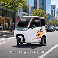 Véhicules électriques neufs, voiture électrique pour adultes, mini-voiture électrique à 3 roues pour les trajets en ville avec climatisation et charge rapide