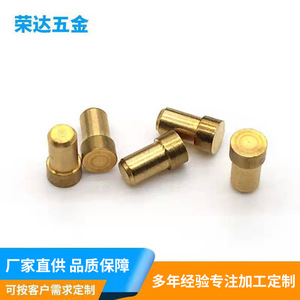 Pièces en cuivre sur mesure, écrous moulés par injection, manchons en cuivre, goujons plats à trou traversant, ronds pour composants mécaniques - Product Image 5