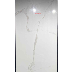 Azulejos de porcelana de aspecto de mármol de carrara, azulejos de porcelana de diseño para el suelo, color blanco, 120x60, foshan - Product Image 2