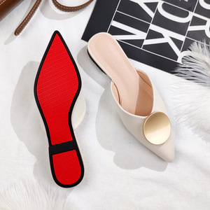 C11976a 2024 New Arrival Women <strong>Mules</strong> <strong>Ladies</strong> Half Shoes Slides <strong>slippers</strong> - Product Image 4