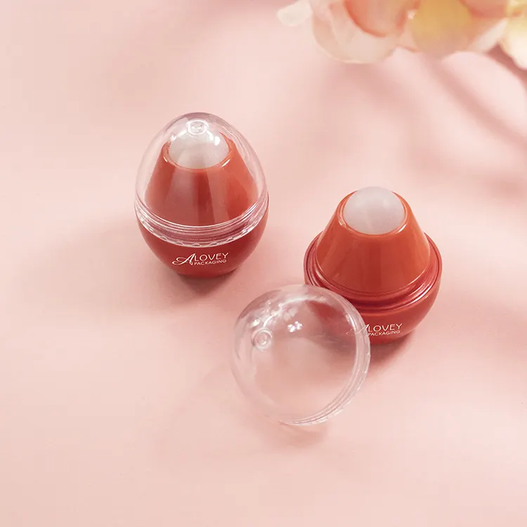 Rollo de tubo de aceite de labios en forma de huevo en tubo Embalaje de aceite de labios vacío 10ml